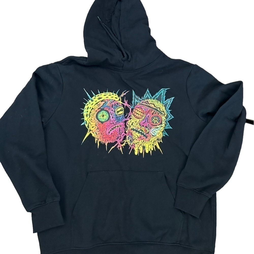 Rick & Morty Cartoon Network H&M Regular Fit Size Medium Soft Vibrant Print